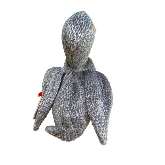 Ty Beanie Baby Original Retired Ewey Plush Goose 1998 Gray & Orange Soft Toy Col - Picture 5 of 10